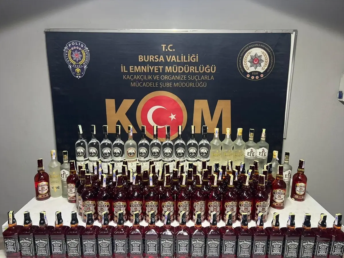 Bursa’da Sahte Alkol Operasyonu
